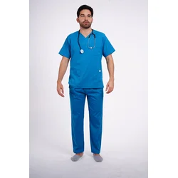 Pureboks Muški komplet medicinske uniforme, Plavi