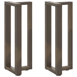 Noge za konzolni stol T-oblika 2 kom Crne 25x28x(72-73) cm Čelik