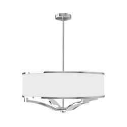 Open Design OR84801 - Luster na štapu GERDO 4xE27/12W/230V sjajni hrom/bela