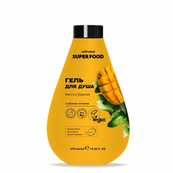 CAFÉ MIMI Gel za tuširanje SUPER FOOD sa mangom i bosiljkom 370ml