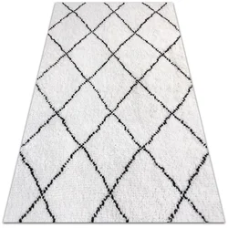 Decormat Vinil preproga Črne vzorčne črte 100x150 cm