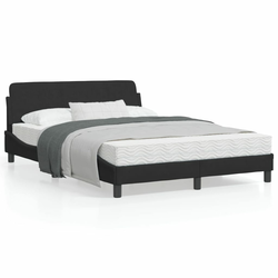 Okvir za krevet Dover crni 120 x 200 cm baršunasti