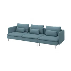 SÖDERHAMN Sofa 4-sed, Fridtuna tamnosiva-plava