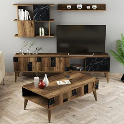 Hanah Home Set TV Komoda i klub sto Orah