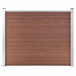 Panel za ogradu WPC 180 x 146 cm smeđi