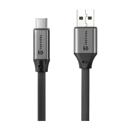 Tactical Fat Man 2.0 USB-A/USB-C kabel 1m siv