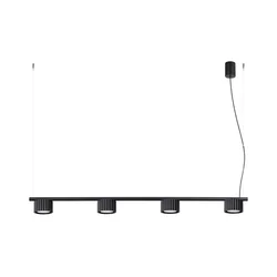 Sollux SL.2696 - Luster na sajli AURA 4xGX53/10W/230V crna