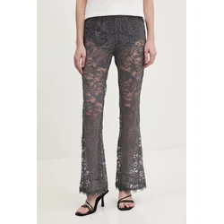 Hlače Never Fully Dressed Charcoal Lace