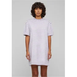 Womens striped dress oversized white/purple