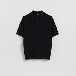 Reserved - Polo džemper s visokim sadržajem viskoze