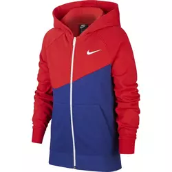 Nike B NSW SWOOSH HOODIE FZ FT, dečji duks za fitnes, crvena