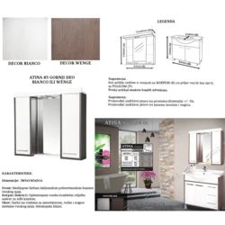 Ceramica Lux Atina 85 wenge ormarić gornji deo
