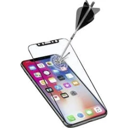 Zaščitno steklo CELLULARLINE za iPhone X, črno