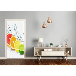 tulup.si Samolepilni tapete na vratih Citrusi 85x205 cm
