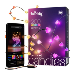 Twinkly TWKH200RGB-G - LED RGB prigušiva girlanda 200xLED 14 m USB Wi-Fi