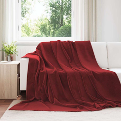 Pokrivači za bacanje 6 pcs Bordeaux Crvena 240 x 270 cm Runo