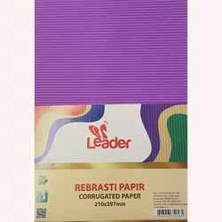 Rebrasti papir A4 1/10 ljubičasti