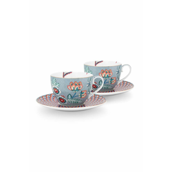 Komplet skodelic in krožnikov Pip Studio Flower Festival 2-pack