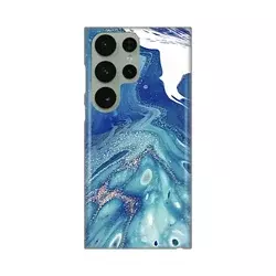 Silikonska maska za Samsung S918B Galaxy S23 Ultra Blue Marble Print plava