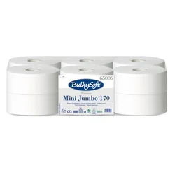 BulkySoft Premium Mini Jumbo toalet papir 170m 2sl (12 rolni)