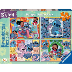 Ravensburger puzzle - Stitch - 4x100 delova