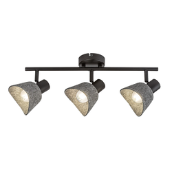 Rabalux Plafonska spot lampa Farelia, 3xE14, Siva