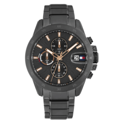Tommy Hilfiger Muški kvarcni sat, Crni