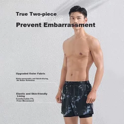 Youyou Muški set za kupanje, 3 dela, Crni