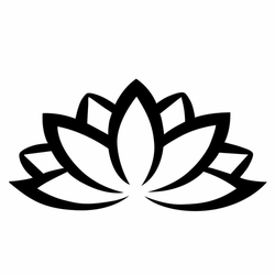 WALLXPERT Dekorativni metalni zidni dodatak Lotus Flower 2