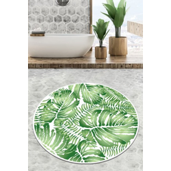 Lessentiel Maison Podloga za kupatilo Pied Circle Djt, 80 cm, Belo-zeleni