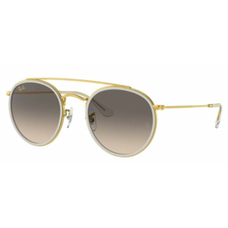 Ray-Ban Naočare za sunce 0RB3647N 923632 51 Round Double Bridge, Zlatne