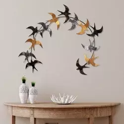 Wallity Zidna dekoracija Arc Flock 3, 90x82x7 cm, 1.5 mm, Šarena
