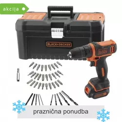 BLACK&DECKER Bušilica-odvrtač - BDCDD121KA  10.8 V, 1.5 Ah