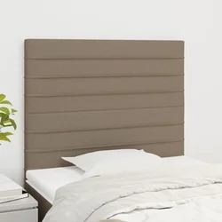 Uzglavlje boje taupe 100x5x118/128 cm tkanina