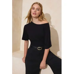 TRENDYOLMILLA Ženska bluza Twoss26Bz00097, Crna