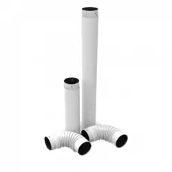 ALFA PLAM set belih dimovodnih cevi 118 bela
