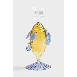 &k amsterdam  Dekorativen svečnik  fish yellow