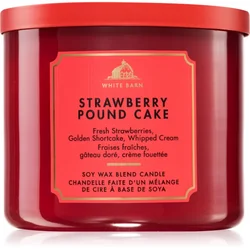 Bath & Body Works Strawberry Pound Cake dišeča sveča 411 g