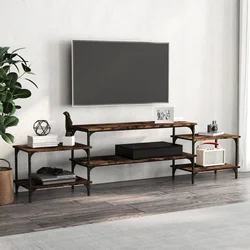 TV ormarić boja dimljenog hrasta 197x35x52 cm konstruirano drvo