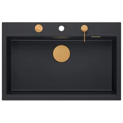 granitni umivalnik MARC 110 WORKSTATION Black