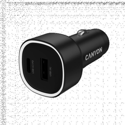Canyon car charger OnDrive 48 PD 48W USB-A+USB-C Black ( CNE-CCABR3AC )