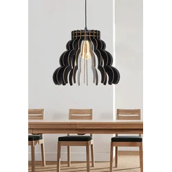 Opviq Luster Cloudy, 70cm, E27, Crni