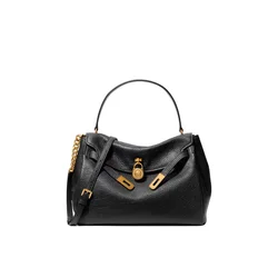 MICHAEL Michael Kors Ročna torba Hamilton 30F6ANXS7E Črna