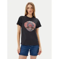 Wrangler Majica Graphic 112362563 Črna Regular Fit