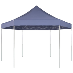 VIDAXL zložljivi šestkotni šotor Pop-Up (3.6x3.1m), temno moder