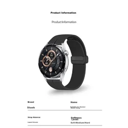 Stiger Zamenska narukvica za pametni sat za Huawei Watch, Crna