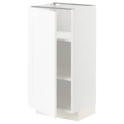 METOD Podni element s policama, bela Enköping/bela im. drveta, 40x37 cm