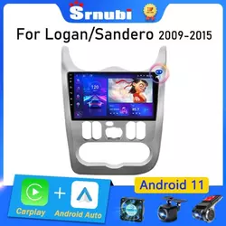 Srnubi for Renault Logan 1 Sandero 2009-2015 Largus Dacia Duster 2 Din Android 11 Car Radio Multimedia Player Carplay Stereo DVD