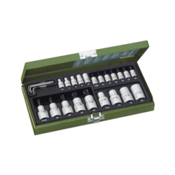 Proxxon 24-delna garnitura TX nasadnih ključeva, TX8 - TX30mm P23102