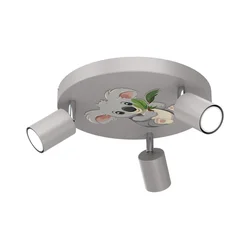 Dečije reflektorsko svetlo FUN 3xGU10/8W/230V sivo/koala
